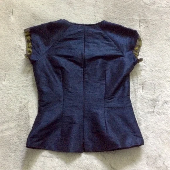 Handmade Blue & Peacock Top - Picture 4 of 5